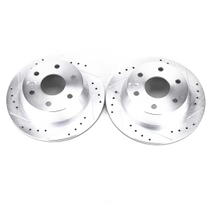 Power Stop PowerStop Evolution Performance Drilled, Slotted& Plated Brake Rotor Pair for 2002 Chevrolet Suburban 1500 - AR8641XPR