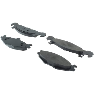 Centric Posi Quiet™ Semi-Metallic Brake Pads With Hardware for 1988 Dodge Shadow - 104.02190