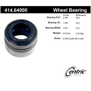 Centric Premium™ Rear Axle Shaft Repair Bearing for Mazda B4000 - 414.64000