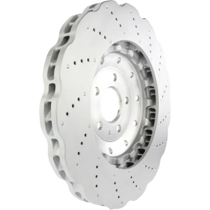 Centric SportStop Drilled 1-Piece Front Brake Rotor for Audi - 128.33152
