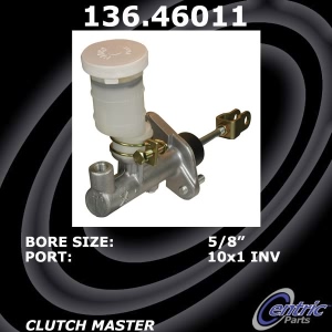 Centric Premium Clutch Master Cylinder for 1997 Mitsubishi Galant - 136.46011