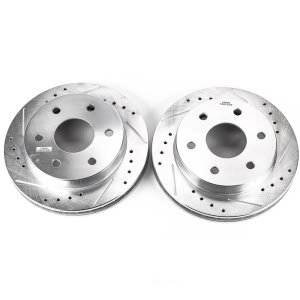 Power Stop PowerStop Evolution Performance Drilled, Slotted& Plated Brake Rotor Pair for 1998 Chevrolet Tahoe - AR8609XPR
