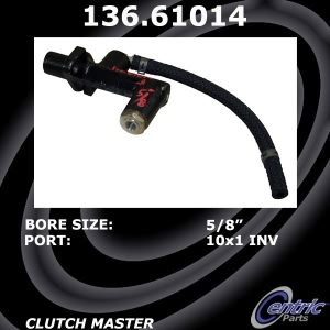 Centric Premium Clutch Master Cylinder for 2010 Mazda 6 - 136.61014
