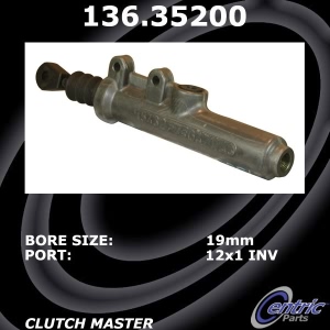 Centric Premium Clutch Master Cylinder for 2005 Chrysler Crossfire - 136.35200