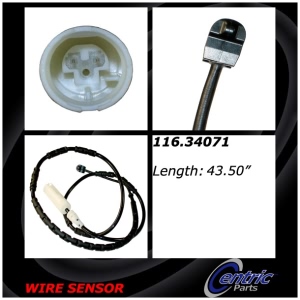 Centric Brake Pad Sensor Wire for 2013 BMW 135is - 116.34071