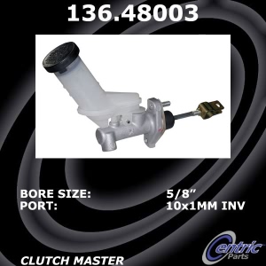 Centric Premium Clutch Master Cylinder for 2002 Suzuki Aerio - 136.48003