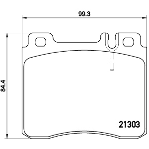 brembo Premium Low-Met OE Equivalent Front Brake Pads for Mercedes-Benz 600SEL - P50018