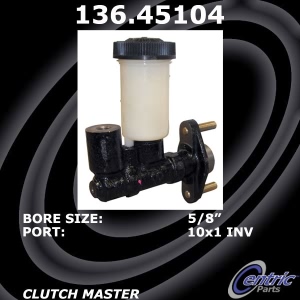 Centric Premium Clutch Master Cylinder for 1985 Mazda RX-7 - 136.45104