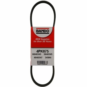 BANDO Rib Ace™ V-Ribbed Serpentine Belt for 2002 Chrysler PT Cruiser - 4PK875