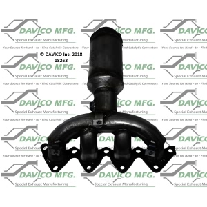 Davico Exhaust Manifold with Integrated Catalytic Converter for 1998 Hyundai Tiburon - 18263