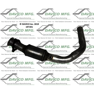 Davico Direct Fit Catalytic Converter and Pipe Assembly for 2016 Chevrolet Tahoe - 197201