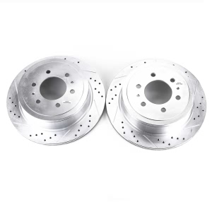 Power Stop PowerStop Evolution Performance Drilled, Slotted& Plated Brake Rotor Pair for 2007 Lincoln Mark LT - AR8598XPR