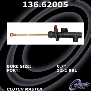 Centric Premium Clutch Master Cylinder for Chevrolet C30 - 136.62005