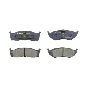 Bosch QuietCast™ Premium Organic Front Disc Brake Pads for 1997 Plymouth Grand Voyager - BP591