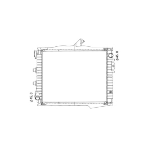 TYC Engine Coolant Radiator for Dodge - 2739