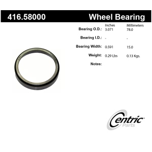 Centric Premium™ Front Inner Wheel Bearing Race for 1987 Jeep Wagoneer - 416.58000
