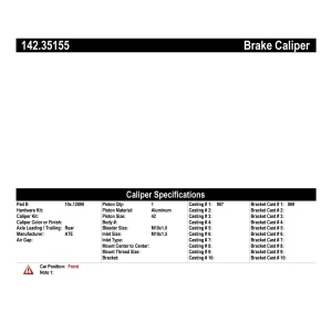 Centric Posi Quiet™ Loaded Brake Caliper for 2008 Mercedes-Benz S65 AMG - 142.35155