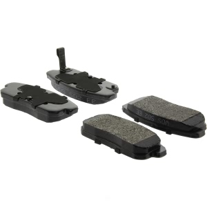 Centric Posi Quiet™ Extended Wear Semi-Metallic Rear Disc Brake Pads for 2001 Nissan Sentra - 106.09000