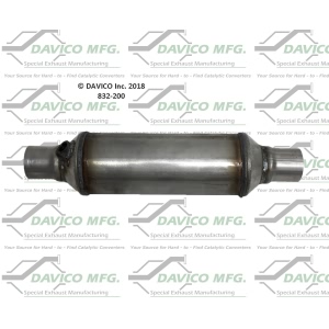 Davico OBDII Universal Fit Round Body Catalytic Converter (2" ID, 2" OD, 12" Length) for 2001 Audi A6 Quattro - 832-200