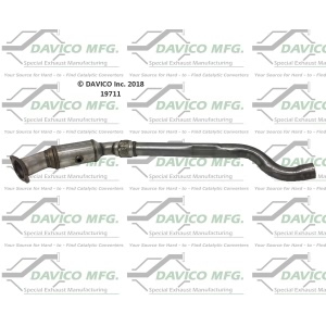 Davico Direct Fit Catalytic Converter and Pipe Assembly for 2012 Dodge Challenger - 19711