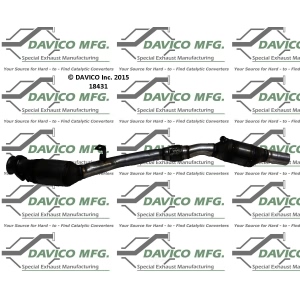 Davico Direct Fit Catalytic Converter and Pipe Assembly for 2005 Audi S4 - 18431