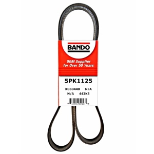 BANDO Rib Ace™ V-Ribbed OEM Quality Serpentine Belt for 2009 Audi S5 - 5PK1125