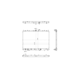 TYC Engine Coolant Radiator for 2004 Mitsubishi Endeavor - 13032