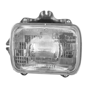 TYC Replacement 7X6 Rectangular Driver Side Chrome Sealed Beam Headlight for 1990 Toyota Pickup - 22-1012