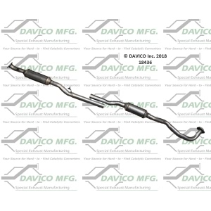 Davico Direct Fit Catalytic Converter and Pipe Assembly for 2008 Mitsubishi Outlander - 18436