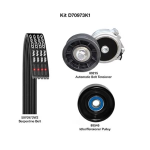 Dayco Demanding Drive Kit for 1992 Dodge W250 - D70973K1