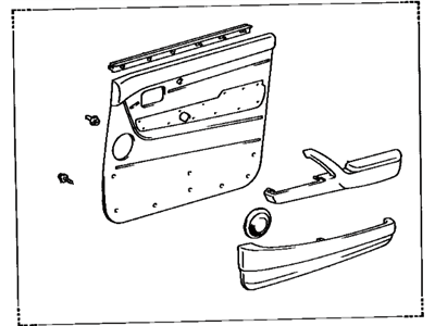 Toyota 67610-60720-B1 Board Sub-Assy, Front Door Trim, RH