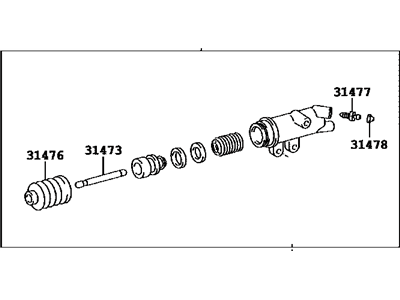 Toyota 31470-60361 Slave Cylinder