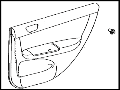 Toyota 67630-AA100-B0 Board Sub-Assy, Rear Door Trim, RH