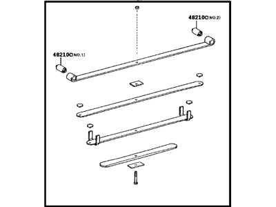 Toyota 48210-0C260 Leaf Spring