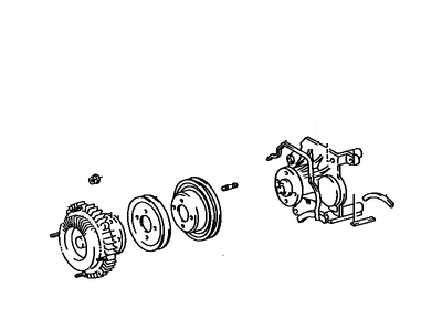 Toyota 16307-65050 Bracket Sub-Assy, Fan