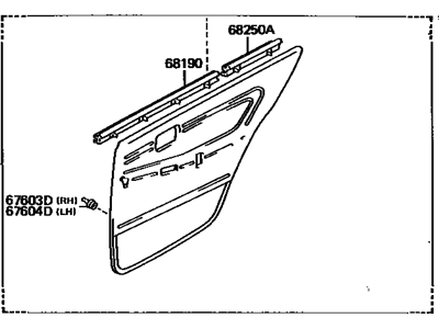 Toyota 67640-2A441-02 Rear Door Trim