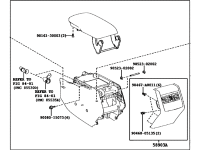 Toyota 58810-07080-20 Box Assembly, Console