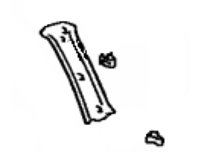 Toyota 62584-60080-B0 Pillar Trim