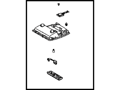 Toyota 81260-60F20-A0 Lamp Assembly, Map