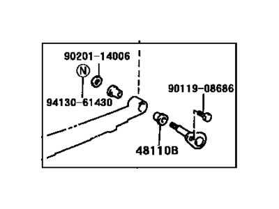 Toyota 04482-60040 Spring Pin