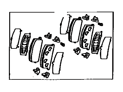 Toyota 04491-10221 Front Disc Brake Pad Set