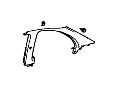 Toyota 62470-16060-B0 Upper Quarter Trim