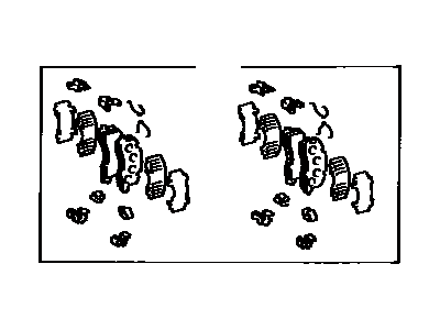 Toyota 04492-28010 Rear Disc Brake Pad Kit