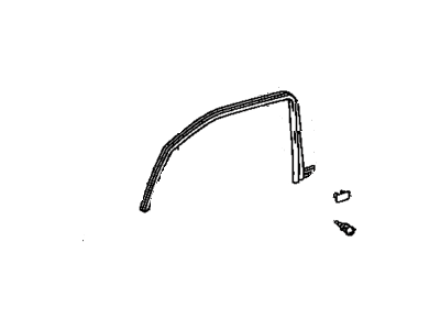 Toyota 67864-28030 WEATHERSTRIP, Front Door