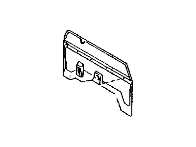 Toyota 64271-89102-03 Trim, Back Panel