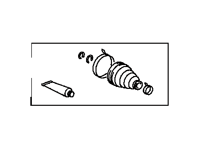 Toyota 04438-04010 Front Cv Joint Boot Kit Inboard Joint