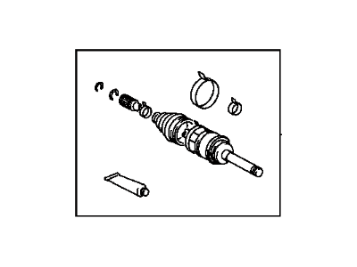 Toyota 43460-09090 Shaft Assembly, Front Drive Outboard Joint, Left