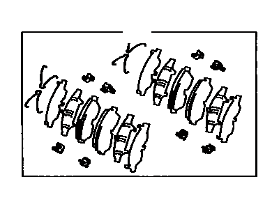 Toyota 04491-12640 Front Disc Brake Pad Set