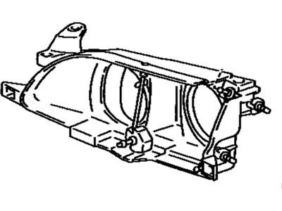 Toyota 81106-1A490 Driver Side Headlamp Housing Sub-Assembly