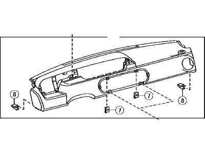 Toyota 55302-52080-B0 Panel Sub-Assy, Instrument, Upper